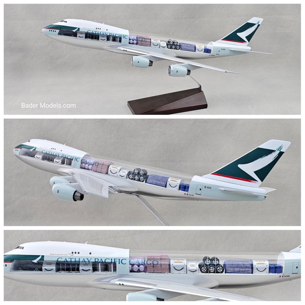 Cathay Pacific Cargo (NC) - B747-200F - (1:144) - 180° Clear Top